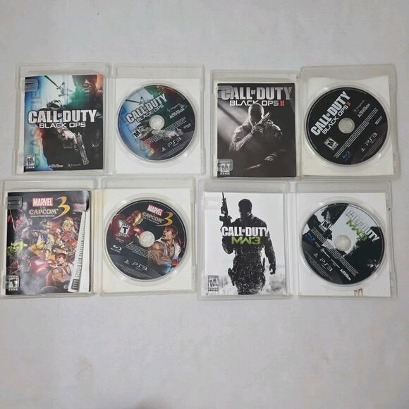 Lot Of 4 PS3 Games Marvel Vs Capcom, Call Of Duty CIB - Picture 3 of 3